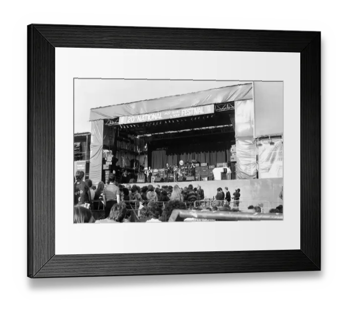 Framed Print : Reading Rock Festival 1980, the 20th National Rock Festival