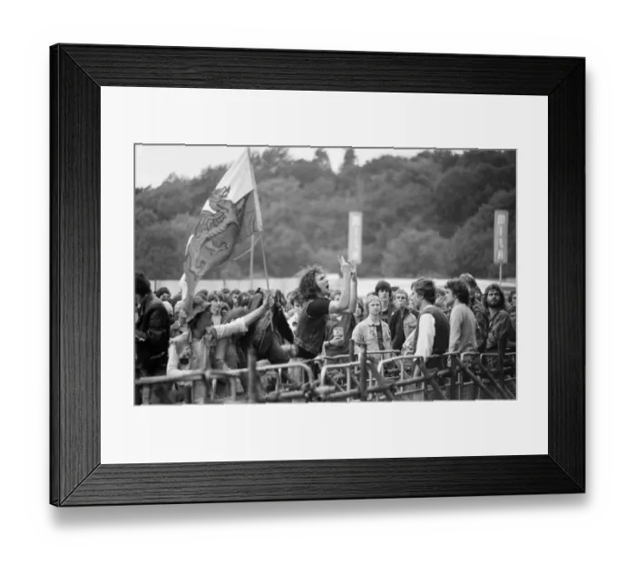 Framed Print : Reading Rock Festival 1980, the 20th National Rock Festival
