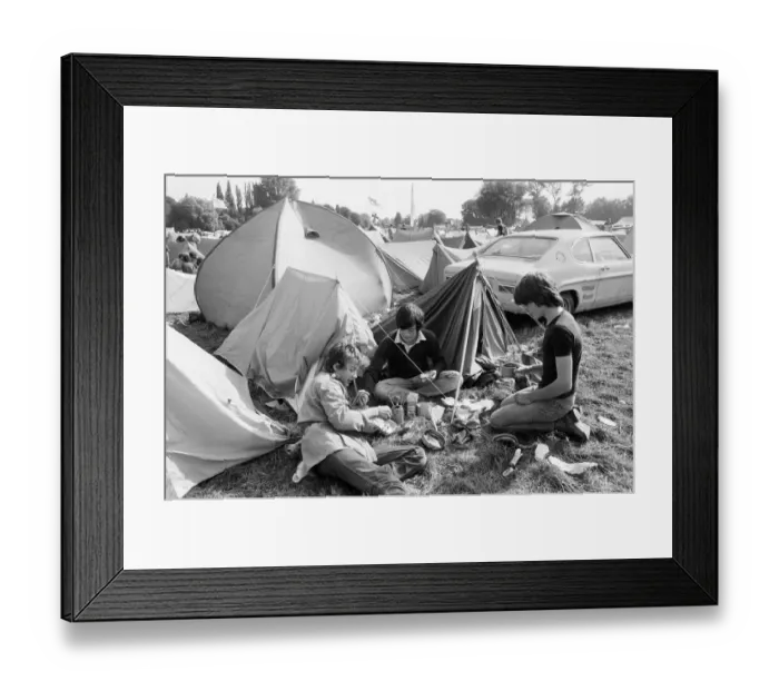 Framed Print : Reading Rock Festival 1980, the 20th National Rock Festival