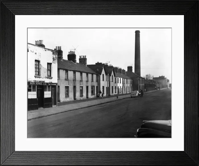 Framed Print : Newtown was a residential area of Cardiff, Wales that existed from the mid-nineteenth Framed Print : Newtown was a residential area of Cardiff, Wales that existed from the mid-nineteenth