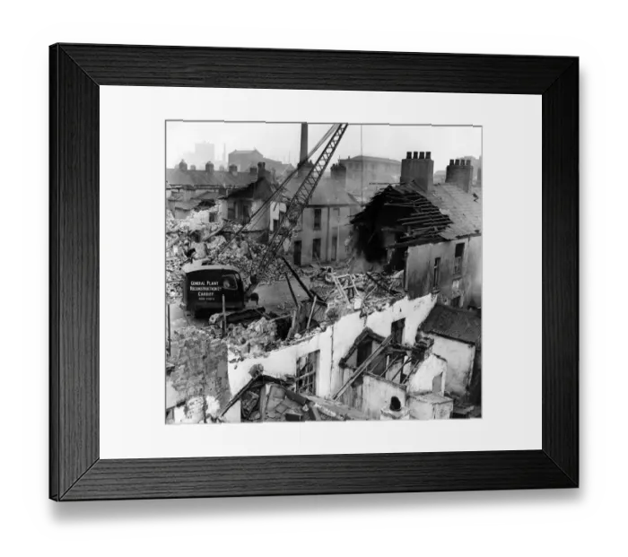 Framed Print : Newtown was a residential area of Cardiff, Wales that existed from the mid-nineteenth Framed Print : Newtown was a residential area of Cardiff, Wales that existed from the mid-nineteenth