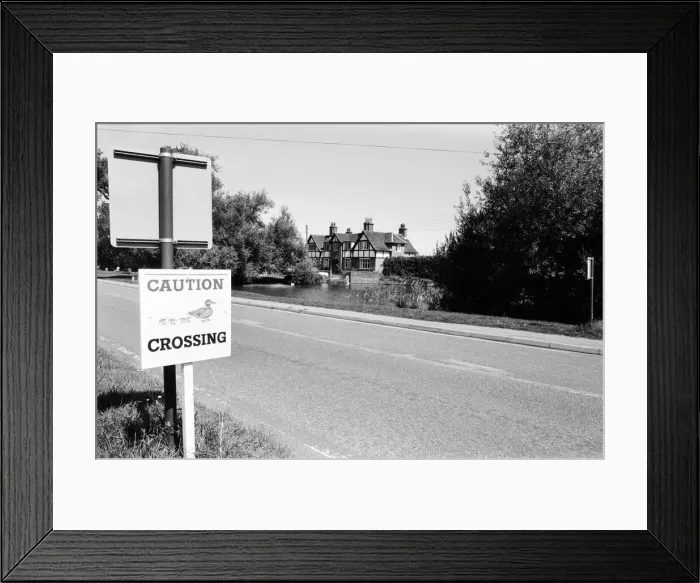Framed Print : Village of Sherfield on Loddon, North Hampshire, August 1980 Framed Print : Village of Sherfield on Loddon, North Hampshire, August 1980