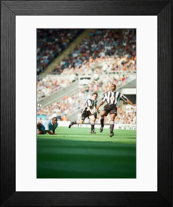 Framed Print : Newcastle 3-0 Coventry, premier league match at St James Park, Saturday 19th August 1995