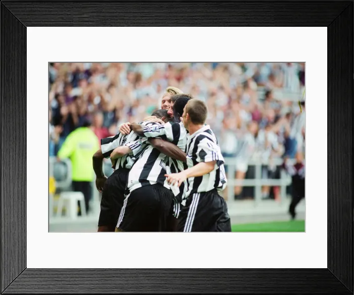 Framed Print : Newcastle 3-0 Coventry, premier league match at St James Park, Saturday 19th August 1995