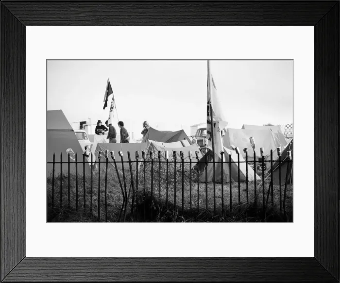 Framed Print : Festival goers at the 20th National Rock Festival, taking place 22nd to 24th August Framed Print : Festival goers at the 20th National Rock Festival, taking place 22nd to 24th August