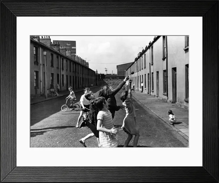 Framed Print : Newtown was a residential area of Cardiff, Wales that existed from the mid-nineteenth Framed Print : Newtown was a residential area of Cardiff, Wales that existed from the mid-nineteenth