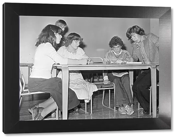 Redcar School, Teesside, Circa 1978. Drama Club