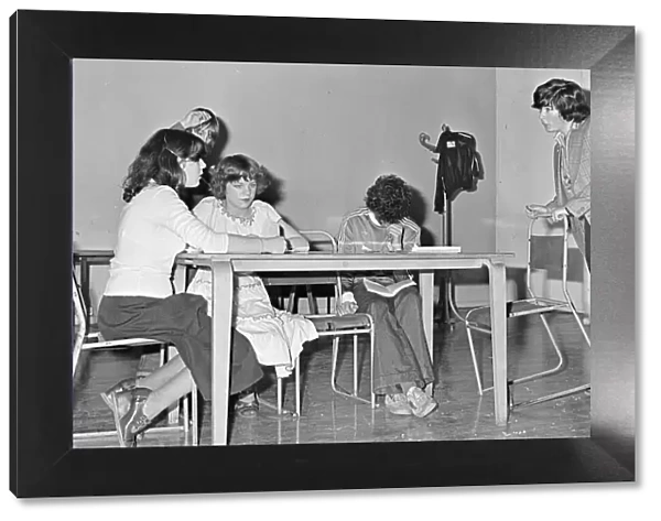 Redcar School, Teesside, Circa 1978. Drama Club