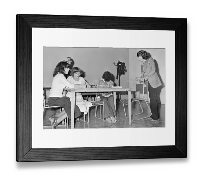 Framed Print : Redcar School, Teesside, Circa 1978. Drama Club