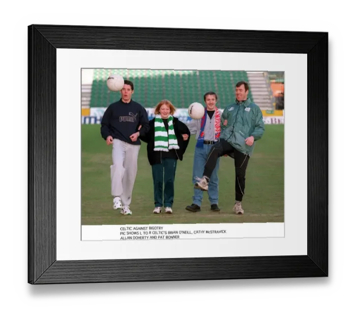 Framed Print : Pat Bonner with fans Brian O Neill Cathy McStravick Framed Print : Pat Bonner with fans Brian O Neill Cathy McStravick