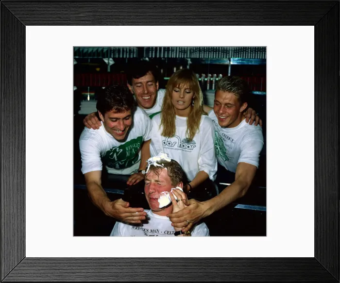 Framed Print : Anton Rogan with his face covered in foam May 1988 Framed Print : Anton Rogan with his face covered in foam May 1988