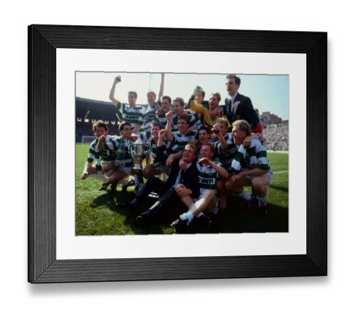 Framed Print : Celtic players celebrate with trophy May 1988 sdrscottishcupfinal Framed Print : Celtic players celebrate with trophy May 1988 sdrscottishcupfinal