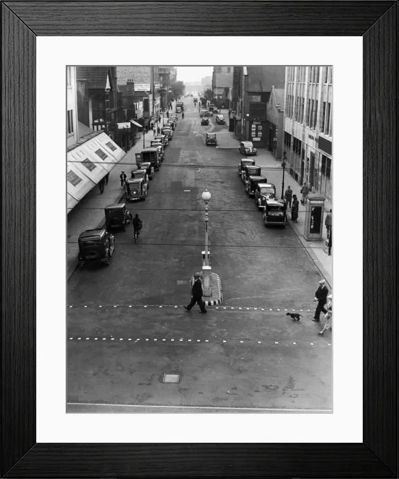 Framed Print : Northumberland Road, Newcastle. 5th July 1938 Framed Print : Northumberland Road, Newcastle. 5th July 1938