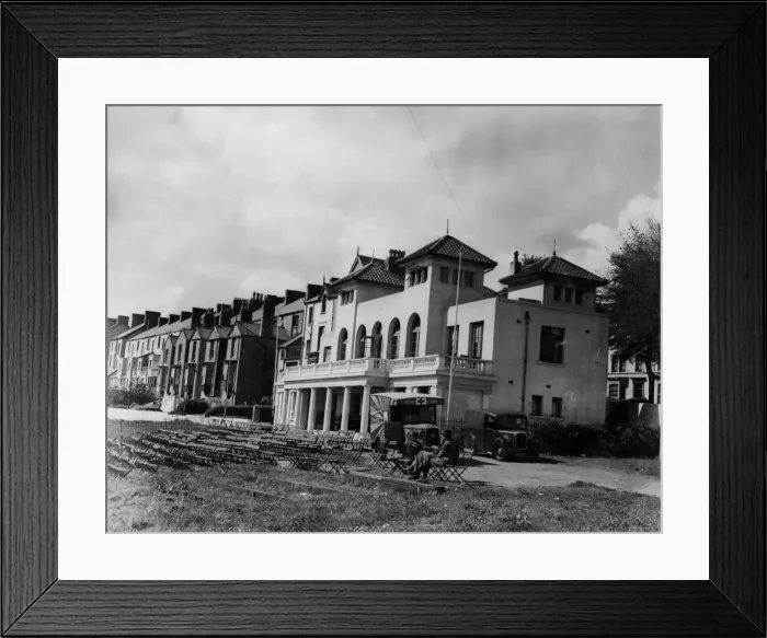 Framed Print : St Helens Cricket Pavillion. 8th September 1939 Framed Print : St Helens Cricket Pavillion. 8th September 1939
