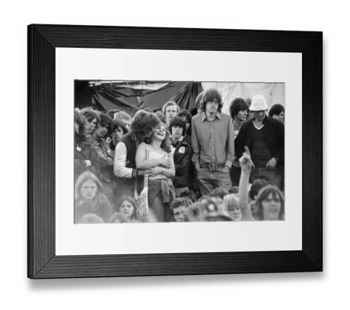 Framed Print : Reading Rock Festival 1980, the 20th National Rock Festival