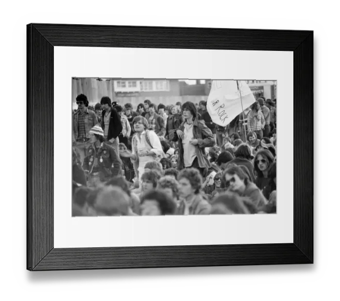 Framed Print : Reading Rock Festival 1980, the 20th National Rock Festival