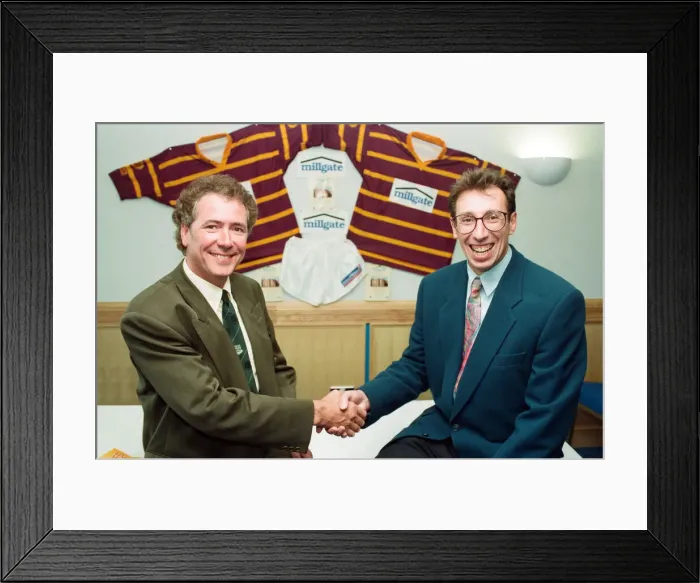 Framed Print : A delighted Dave Henry, Fartowns commercial director Framed Print : A delighted Dave Henry, Fartowns commercial director