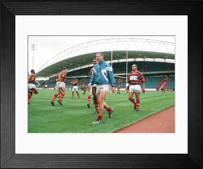 Framed Print : The first Huddersfield Giants home game at McAlpine stadium. 28th August 1994 Framed Print : The first Huddersfield Giants home game at McAlpine stadium. 28th August 1994