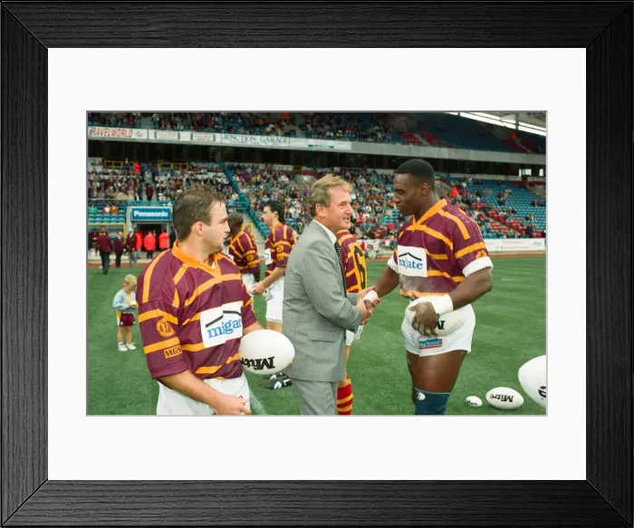 Framed Print : The first Huddersfield Giants home game at McAlpine stadium