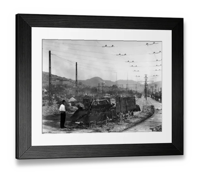 Framed Print : A-Bomb special feature by Tom Parry Nagasaki site of second Atomic bomb this time a Framed Print : A-Bomb special feature by Tom Parry Nagasaki site of second Atomic bomb this time a