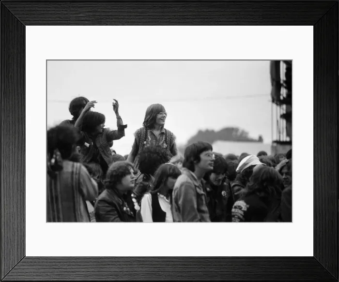 Framed Print : Reading Rock Festival 1980, the 20th National Rock Festival