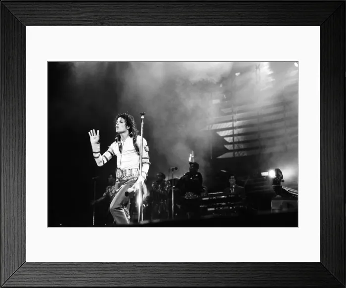 Framed Print : Michael Jackson, Bad Tour 1988, concert at Aintree Racecourse, Aintree, Merseyside Framed Print : Michael Jackson, Bad Tour 1988, concert at Aintree Racecourse, Aintree, Merseyside