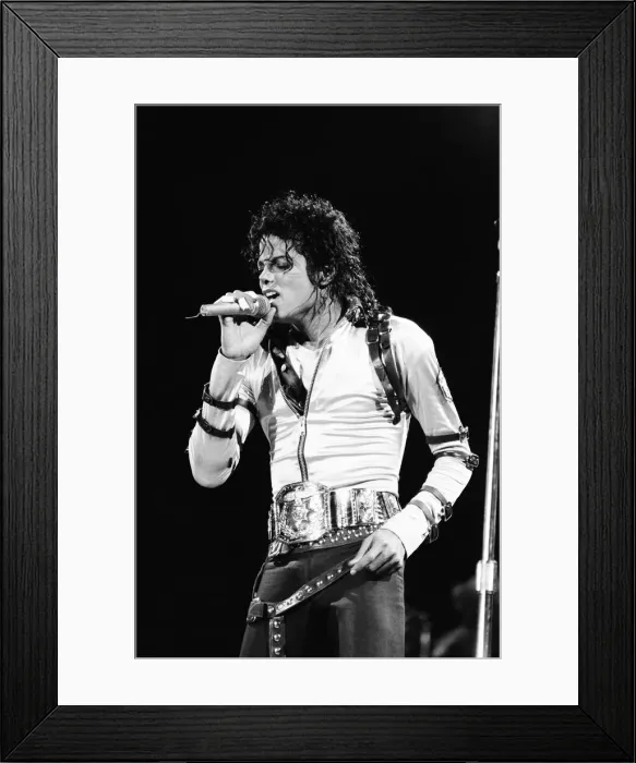 Framed Print : Michael Jackson, Bad Tour 1988, concert at Aintree Racecourse, Aintree, Merseyside Framed Print : Michael Jackson, Bad Tour 1988, concert at Aintree Racecourse, Aintree, Merseyside
