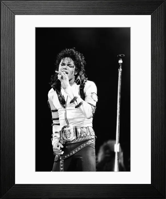 Framed Print : Michael Jackson, Bad Tour 1988, concert at Aintree Racecourse, Aintree, Merseyside Framed Print : Michael Jackson, Bad Tour 1988, concert at Aintree Racecourse, Aintree, Merseyside