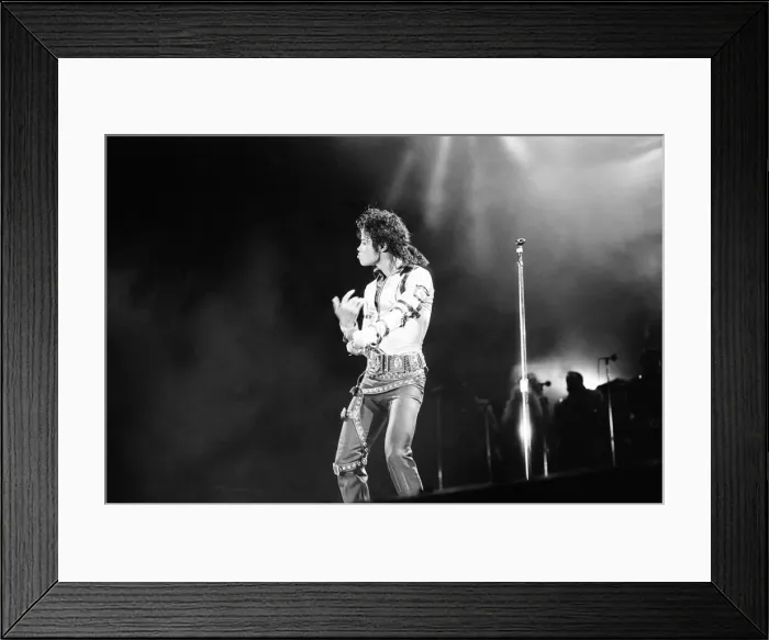 Framed Print : Michael Jackson, Bad Tour 1988, concert at Aintree Racecourse, Aintree, Merseyside Framed Print : Michael Jackson, Bad Tour 1988, concert at Aintree Racecourse, Aintree, Merseyside
