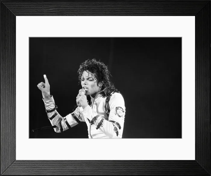 Framed Print : Michael Jackson, Bad Tour 1988, concert at Aintree Racecourse, Aintree, Merseyside Framed Print : Michael Jackson, Bad Tour 1988, concert at Aintree Racecourse, Aintree, Merseyside
