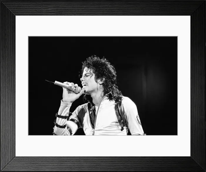 Framed Print : Michael Jackson, Bad Tour 1988, concert at Aintree Racecourse, Aintree, Merseyside Framed Print : Michael Jackson, Bad Tour 1988, concert at Aintree Racecourse, Aintree, Merseyside