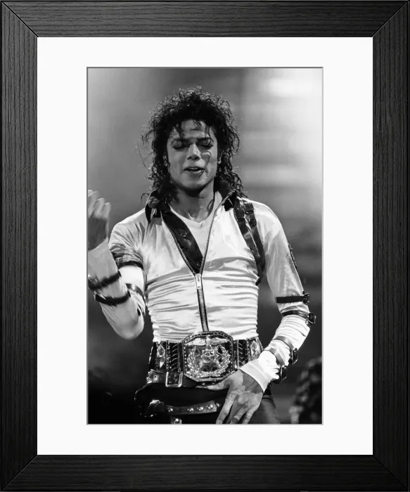 Framed Print : Michael Jackson, Bad Tour 1988, concert at Aintree Racecourse, Aintree, Merseyside Framed Print : Michael Jackson, Bad Tour 1988, concert at Aintree Racecourse, Aintree, Merseyside
