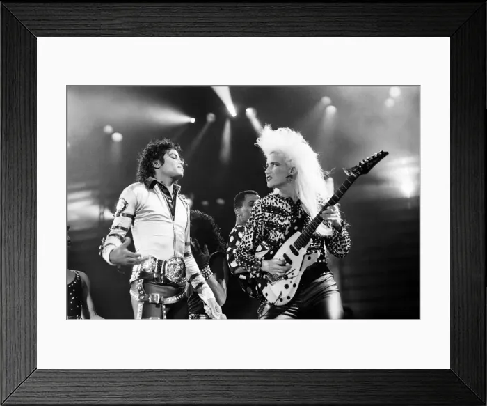 Framed Print : Michael Jackson, Bad Tour 1988, concert at Aintree Racecourse, Aintree, Merseyside