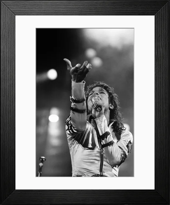 Framed Print : Michael Jackson, Bad Tour 1988, concert at Aintree Racecourse, Aintree, Merseyside Framed Print : Michael Jackson, Bad Tour 1988, concert at Aintree Racecourse, Aintree, Merseyside