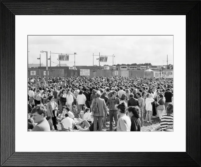 Framed Print : Michael Jackson, Bad Tour 1988, concert at Aintree Racecourse, Aintree, Merseyside Framed Print : Michael Jackson, Bad Tour 1988, concert at Aintree Racecourse, Aintree, Merseyside
