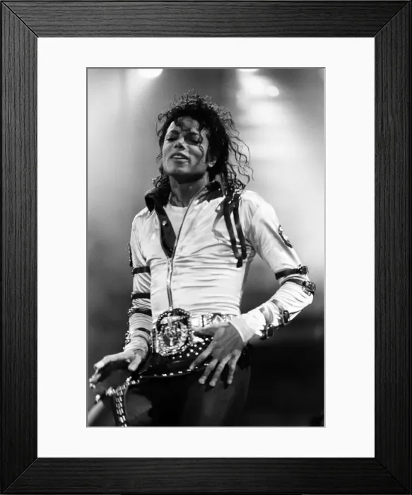 Framed Print : Michael Jackson, Bad Tour 1988, concert at Aintree Racecourse, Aintree, Merseyside Framed Print : Michael Jackson, Bad Tour 1988, concert at Aintree Racecourse, Aintree, Merseyside