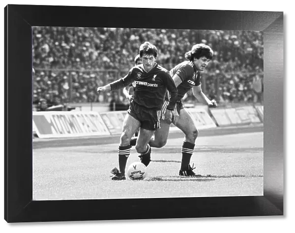Liverpool 3-1 Everton, FA Cup Final, Wembley Stadium, London, Saturday. Match Action: Kenny Dalglish on the ball. 10th May 1986