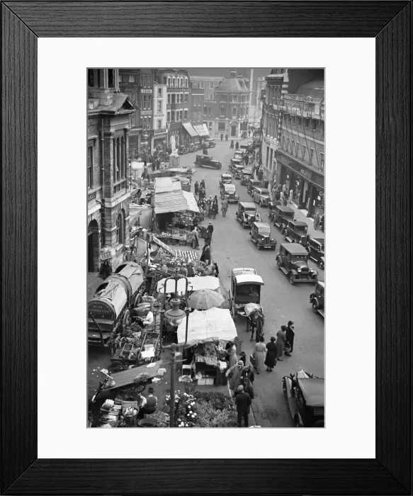 Framed Print : Kingston Market October 1936 Framed Print : Kingston Market October 1936
