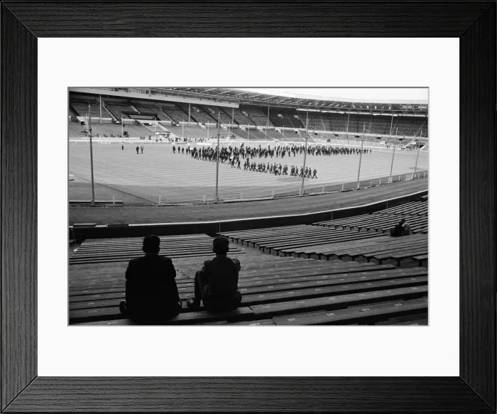 Framed Print : Wembley Stadium rehearsal for opening ceremony of World Cup by schoolboys. 10th July 1966 Framed Print : Wembley Stadium rehearsal for opening ceremony of World Cup by schoolboys. 10th July 1966