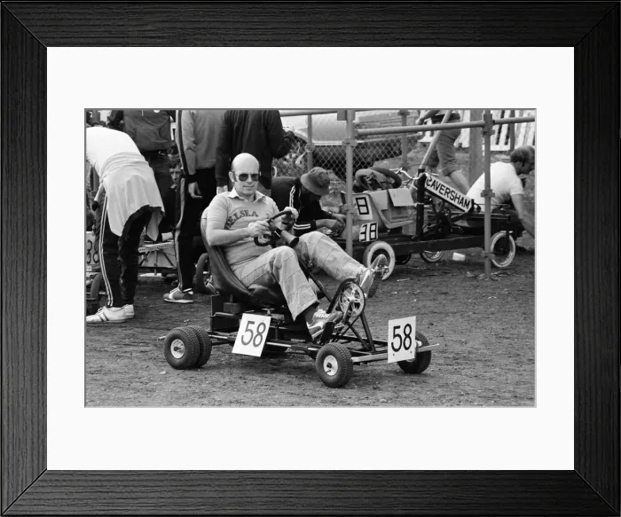 Framed Print : Pedal Go Kart Grand Prix, Ascot, England, August 1980 Framed Print : Pedal Go Kart Grand Prix, Ascot, England, August 1980