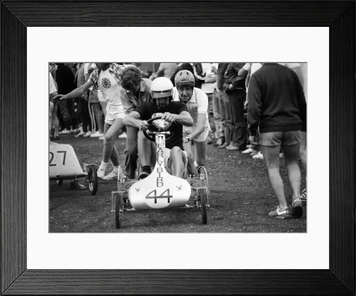 Framed Print : Pedal Go Kart Grand Prix, Ascot, England, August 1980 Framed Print : Pedal Go Kart Grand Prix, Ascot, England, August 1980