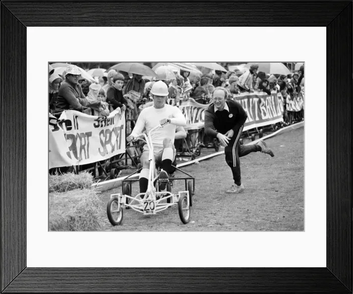 Framed Print : Pedal Go Kart Grand Prix, Ascot, England, August 1980 Framed Print : Pedal Go Kart Grand Prix, Ascot, England, August 1980