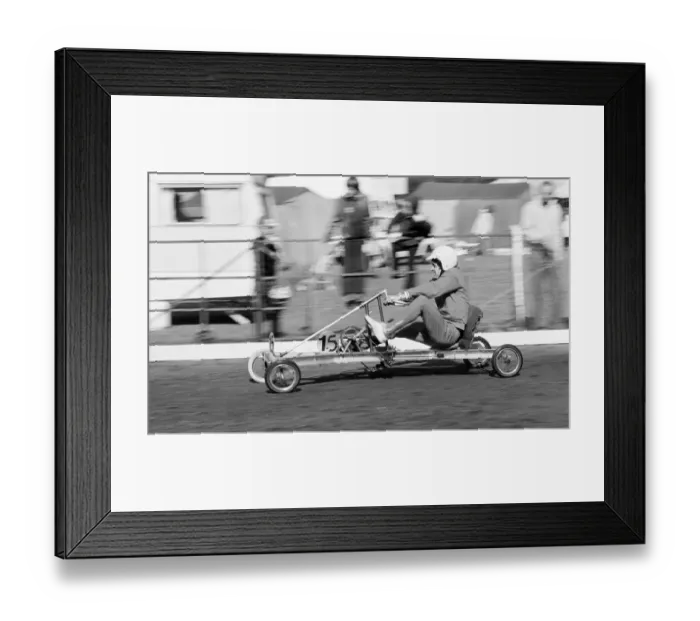 Framed Print : Pedal Go Kart Grand Prix, Ascot, England, August 1980 Framed Print : Pedal Go Kart Grand Prix, Ascot, England, August 1980