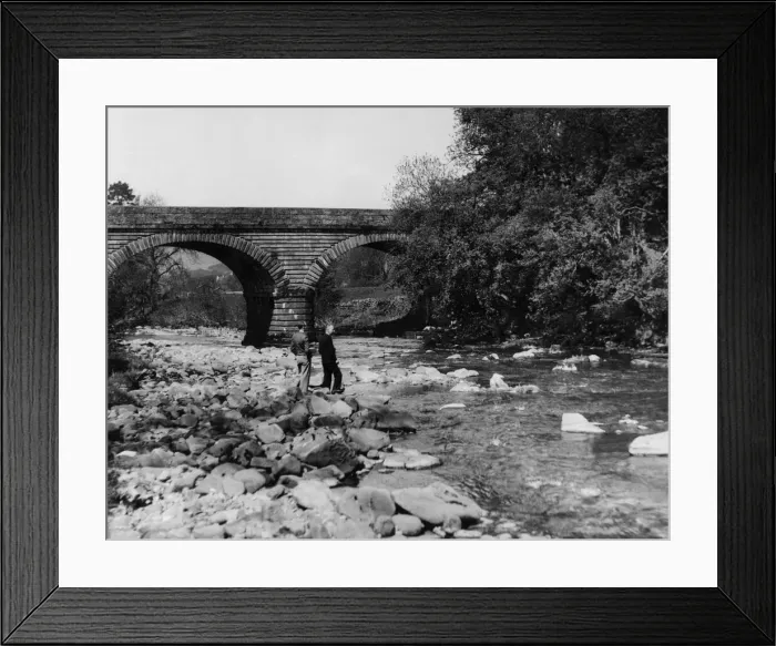 Framed Print : A scenic view near the bridge across the River Tyne at Alston, Cumbria. June 1934 Framed Print : A scenic view near the bridge across the River Tyne at Alston, Cumbria. June 1934