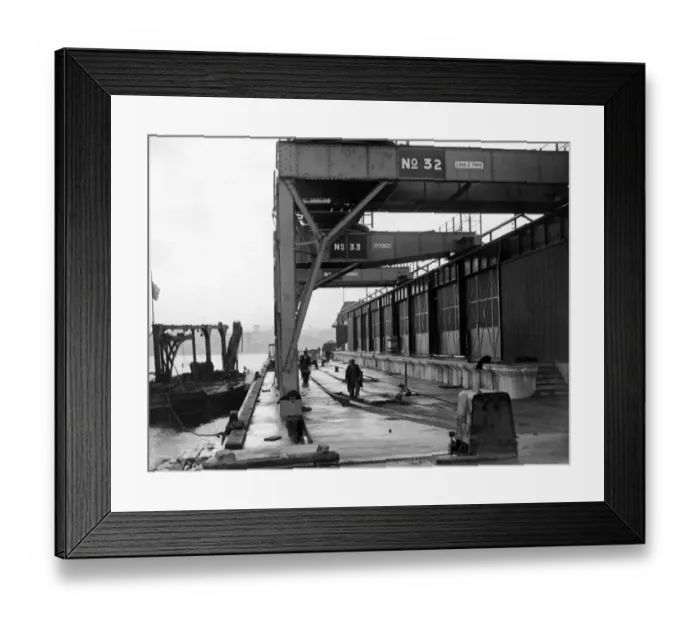 Framed Print : The new deep water quay at the Albert Edward Dock at North Shields