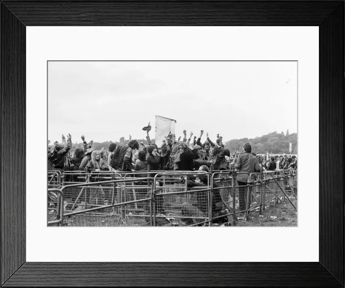 Framed Print : Reading Rock Festival 1980, the 20th National Rock Festival