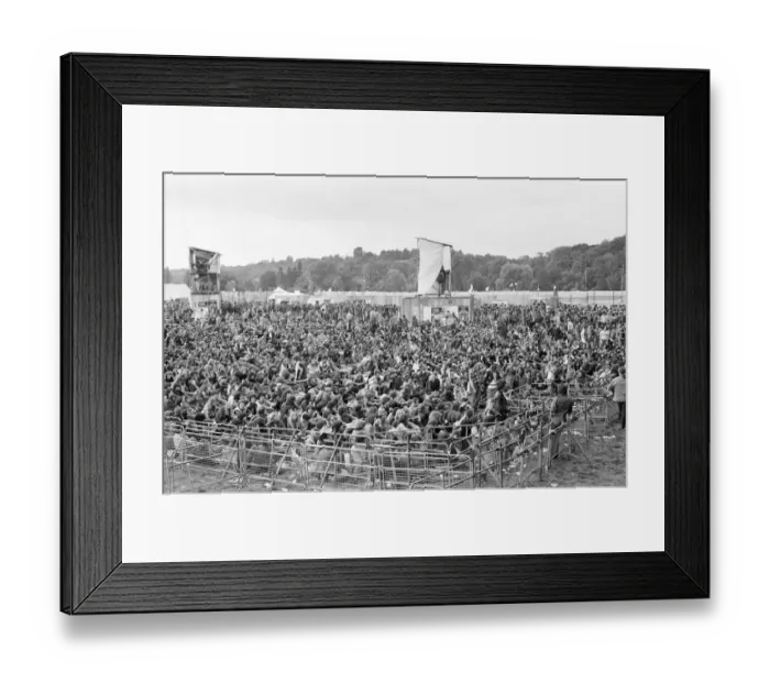Framed Print : Reading Rock Festival 1980, the 20th National Rock Festival