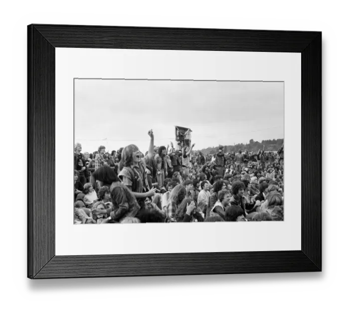 Framed Print : Reading Rock Festival 1980, the 20th National Rock Festival