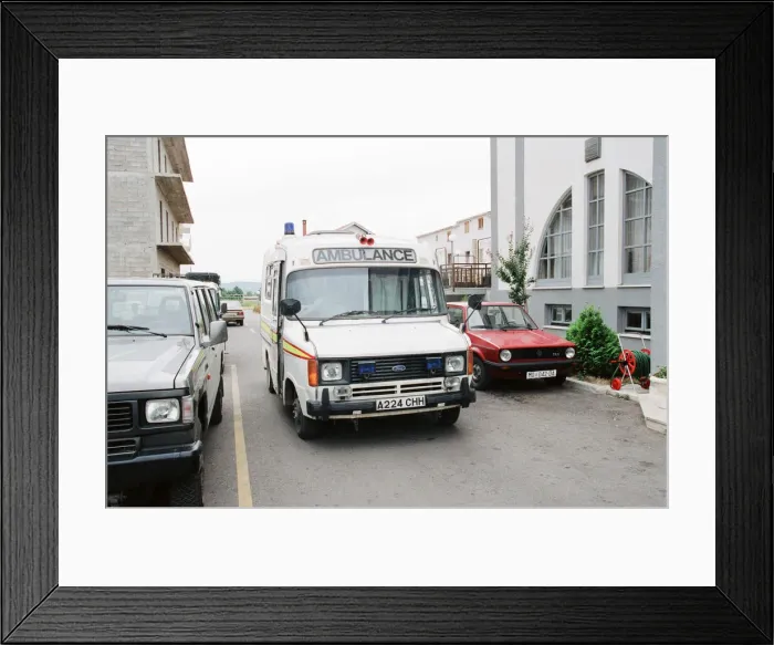 Framed Print : Sally Becker, British Aid Worker pictured August 1993. Returns to Mostar Framed Print : Sally Becker, British Aid Worker pictured August 1993. Returns to Mostar