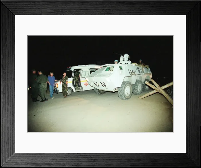 Framed Print : Sally Becker, British Aid Worker pictured August 1993. Returns to Mostar Framed Print : Sally Becker, British Aid Worker pictured August 1993. Returns to Mostar